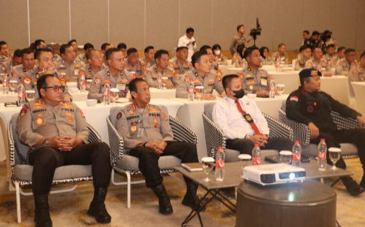 Kapolda Sumsel, Irjen Pol A Rachmad Wibowo SIK rapat koordinasi penyusunan kegiatan pengamanan Pemilu 2024