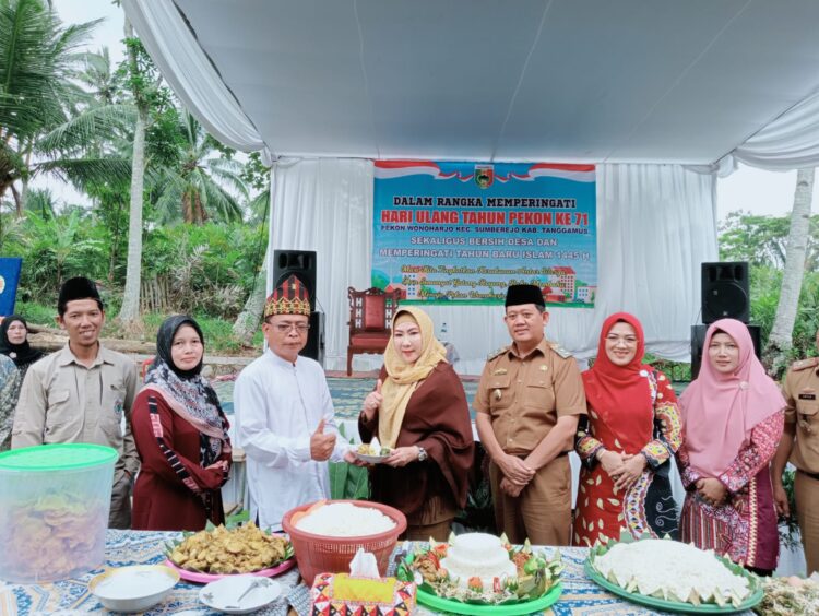 Bupati Tanggamus Menghadiri Peringatan Hut Pekon Wonoharjo Ke-71