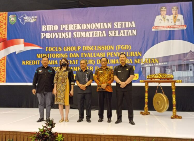 Focus Grup Discussiin FGD monitoring dan evaluasi penyaluran Kredit Usaha Rakyat KUR di Sumsel