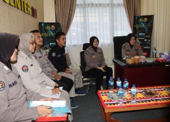 Tim Polda Lampung Melakukan Supervisi Di Bidang Kehumasan Polres Tanggamus