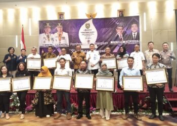 Dinas DPMPTSP Kabupaten Banyuasin Mendapatkan Pemberian Anugerah “Kemitraan Awards” Tahun 2023