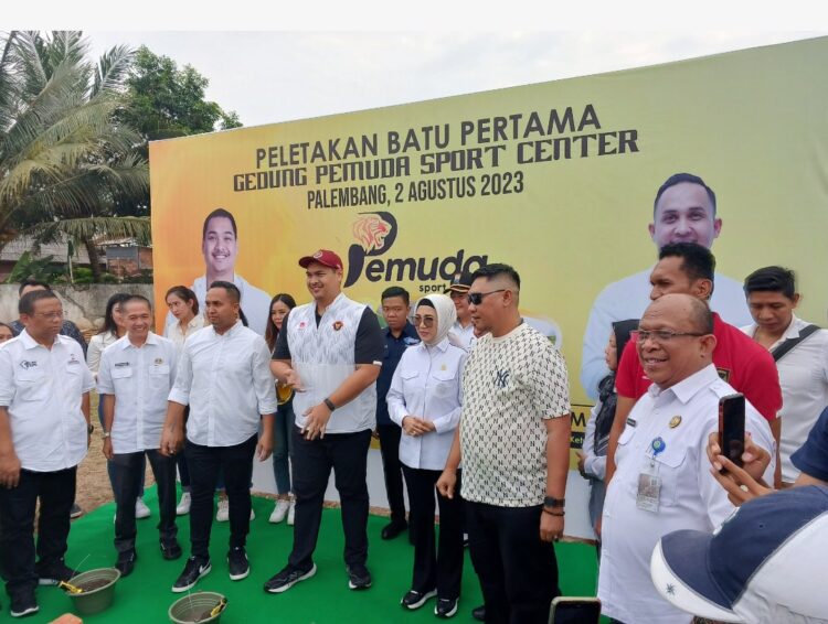 Peletakan Batu Pertama Pembangunan Gedung Olahraga Pemuda Sport Center