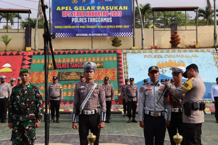 Polres Tanggamus Siap Gelar Operasi Zebra Krakatau 2023 Selama 14 Hari 