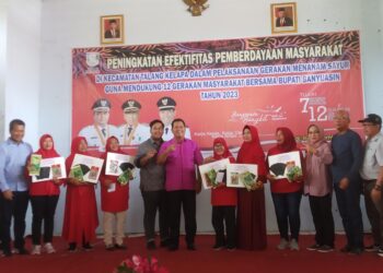 Bupati Banyuasin H Askolani SH.MH Membuka Kegiatan Peningkatan Efektifitas Pemberdayaan Masyarakat