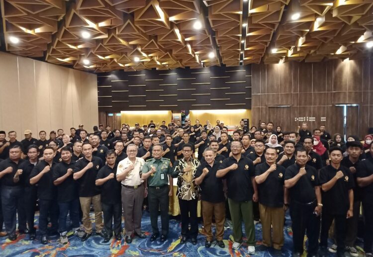 Sosialisasi Pembinaan Kesadaran Bela Negara Bagi Perangkat Desa Di Banyuasin Tahun 2023 Oleh Kementerian Pertahanan RI