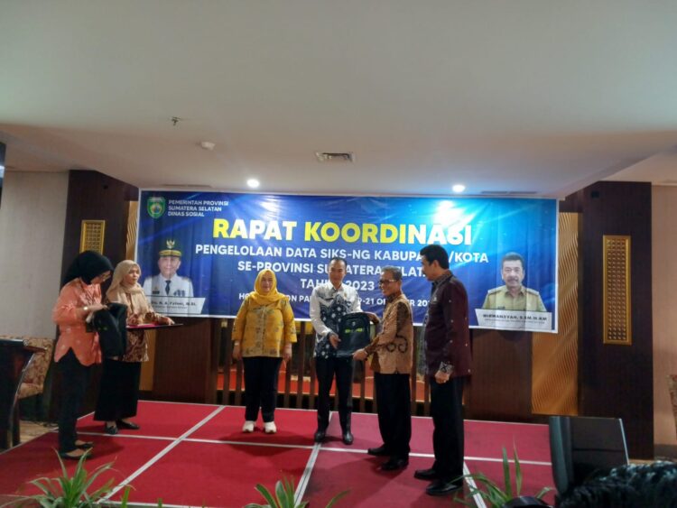 Rapat Koordinasi Pengelolaan Data SIKS-NG Kabupaten/Kota Se-Provinsi Sumatera Selatan tahun 2023