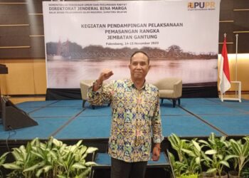 Kegiatan Pendampingan Pelaksanaan Pemasangan Rangka Jembatan Gantung