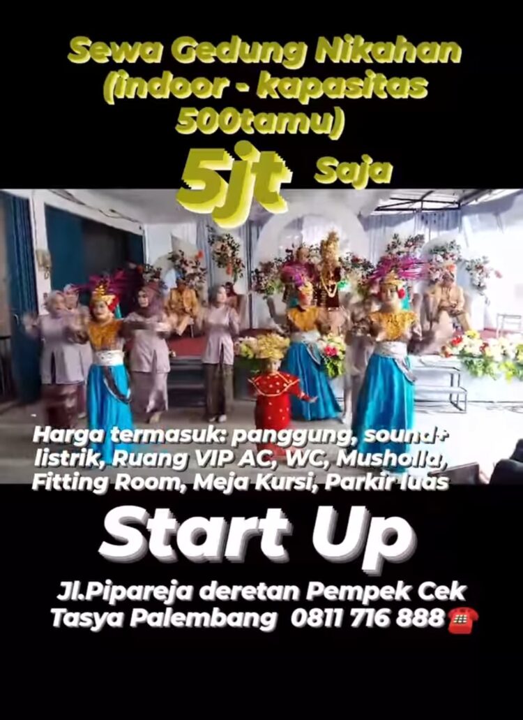 Kini Tersedia Dengan Uang 5 Juta Bisa Sewa Gedung Star Up Coffee Untuk Pernikahan