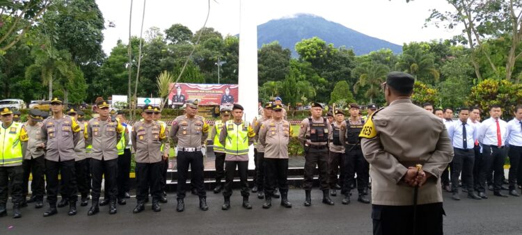 Ingatkan Netralitas, Kapolres Pagar Alam Ancam Berikan Sangsi Bagi Personil Yang Melanggar