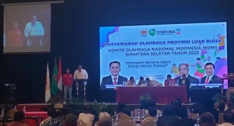 H.Yulian Gunhar SH.MH Resmi Jabat Ketua KONI Sumsel Periode 2023-2027