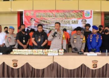 Luar biasa ,Polres Banyuasin menggagalkan 23,155 kg Shabu ,15000 ekstasi ,ini baru terjadi sepanjang sejarah polres Banyuasin
