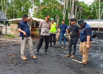 Penyulingan Minyak Mentah “Ilegal Refenary” Polda Sumsel bersama Polres Musi Banyuasin