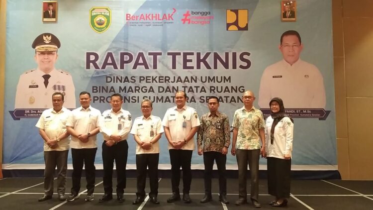 Rapat Teknis Dinas Pekerjaan Umum Bina Marga dan Tata Ruang (PUBMTR) Provinsi Sumatera Selatan