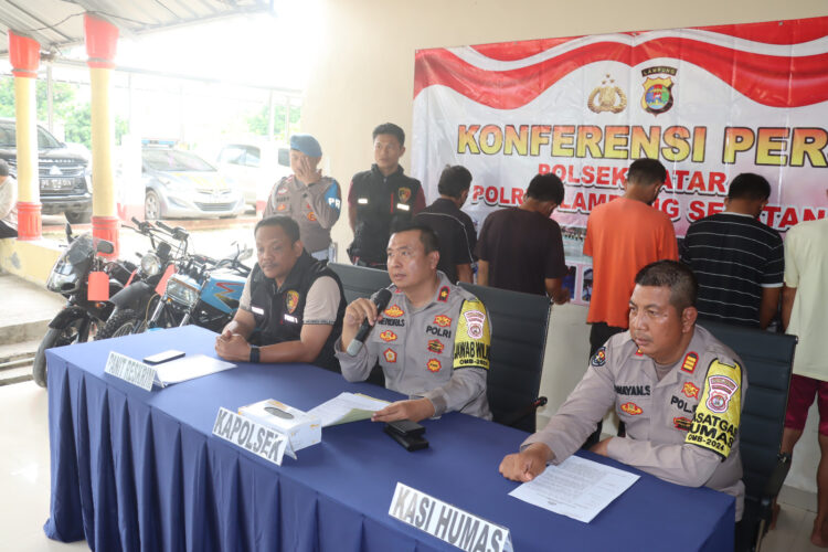 Tiga Pelaku Pencurian 48 Ton Inti Sawit Diamankan Polsek Natar