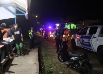 Patroli Sahur BAGARAKAN Polres Lampung Selatan