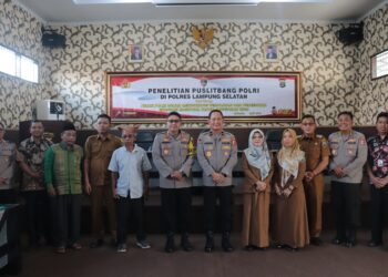 Gelar Penelitian Peran Polri Dalam Pemulihan Ekonomi Nasional, Puslitbang Polri Hadir di Polres Lampung Selatan