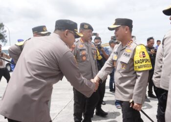 Kabaharkam Tinjau Pengamanan Arus Mudik Balik di Lampung