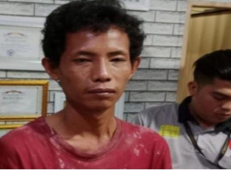 Wajah Pambunuh Ibu dan Anak di Macan Lindungan, Yang Berhasil Di Tangkap Kepolisian