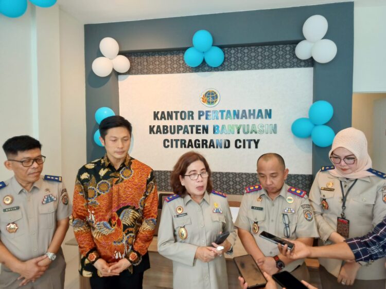 Peresmian Loket Layanan Dan Posko PTSL Kantor Pertanahan Kabupaten Banyuasin di lingkungan Citra Grand City (CGC)