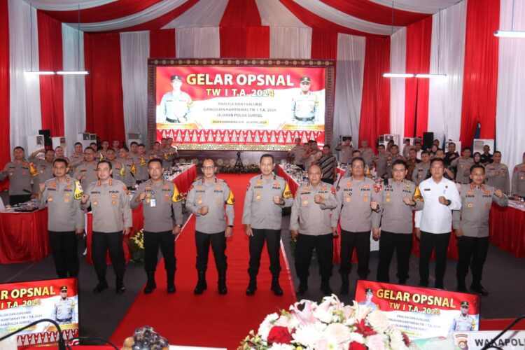 Polda Sumsel Gelar Opsnal TW 1 TA 2024 di Gedung Mang Pedeka Polres Ogan Komering Ilir