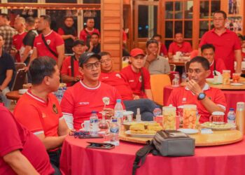 Kapolda Sumsel Irjen Pol. A. Rachmad Wibowo,SIK, Nonton Bareng Semi Final Piala AFC Asian Cup U23 Tahun 2024