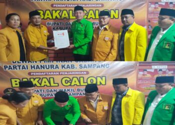 Kiai Mamak Dan H.Ab Daftar Bakal Calon Bupati Dan Wakil Bupati Sampang Ke Partai Hanura