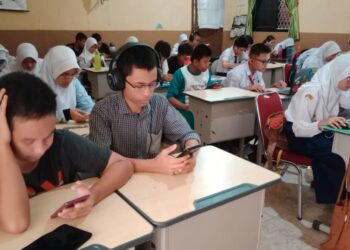 Siswa SMP Negeri 1 Palembang mengikuti UKBI, 7 orang meraih Predikat Sangat Unggul