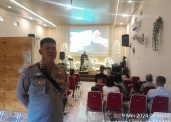 Ciptakan Keamanan, Polres Lampung Selatan Terjunkan Ratusan Personil Polri Dalam Rangka Pengamanan Wafat Isa Al-Masih