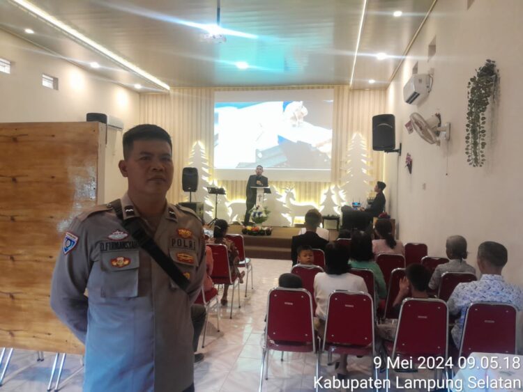 Ciptakan Keamanan, Polres Lampung Selatan Terjunkan Ratusan Personil Polri Dalam Rangka Pengamanan Wafat Isa Al-Masih