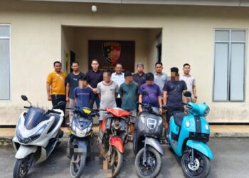 Residivis  dan Penadah Curanmor di Sikat Polsek Natar