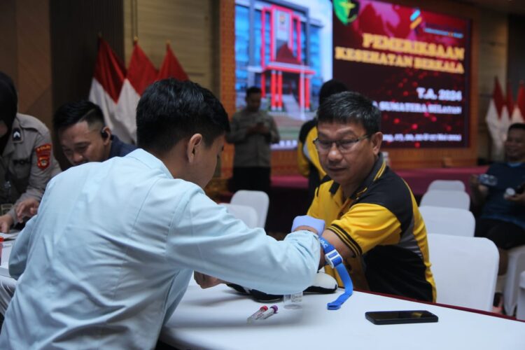 Pemeriksaan Rikkes Berkala T.A. 2024 Bagi Personel dan ASN Polri Polda Sumsel