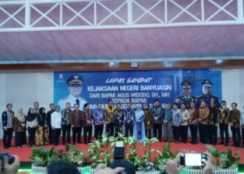 Kegiatan Lepas Sambut Kejari Kabupaten Banyuasin Dari Bapak Agus Widodo SH.MH Ke Bapak Reymund Hasdianto Sitohang SH.MH