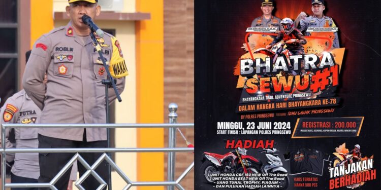 Juni 10, 2024 Menyemarakkan HUT Bhayangkara Ke-78, Polres Pringsewu Akan Bhayangkara Trail Adventure