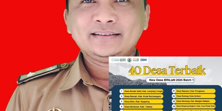 Pekon Rejosari ,Pringsewu Terpilih Desa BRILiaN 40 Besar Se Indonesia