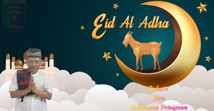 Kepala Biro Pringsewu, Ucapkan Eidil Adha 1445 H