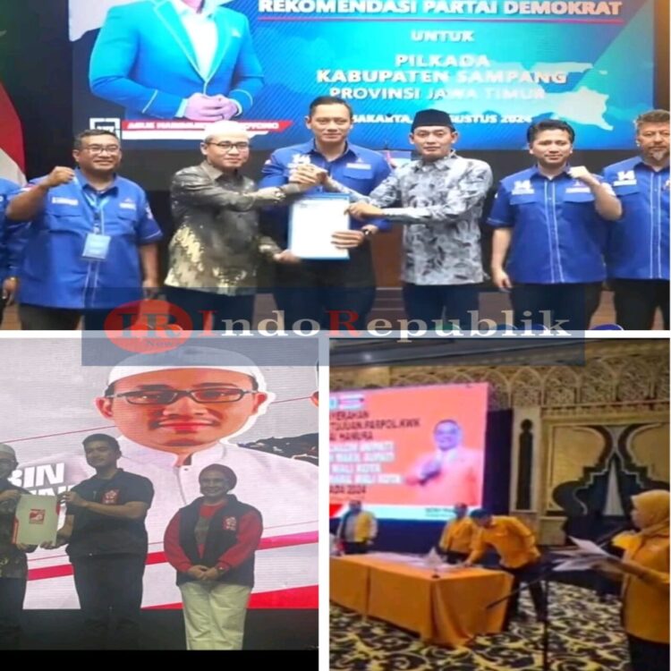 Tidak Tanggung Tiga Parpol Sekaligus Rekom Paslon Mandat Pada Pilkada Sampang