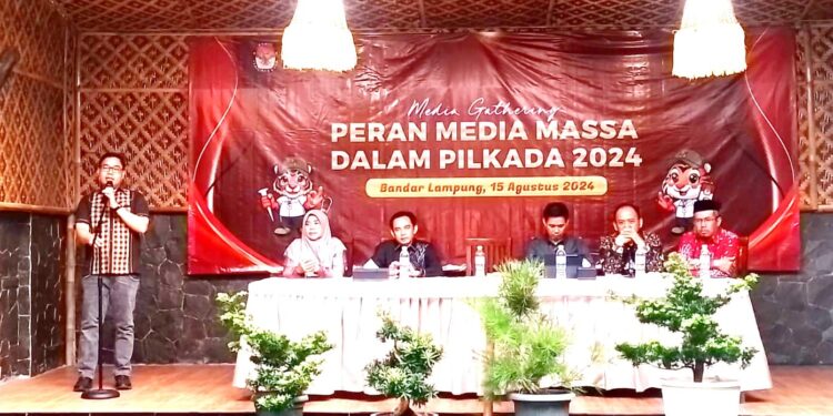 KPU Provinsi Lampung Adakan Media Gathering Bertajuk “Peran Media Massa dalam Pilkada 2024
