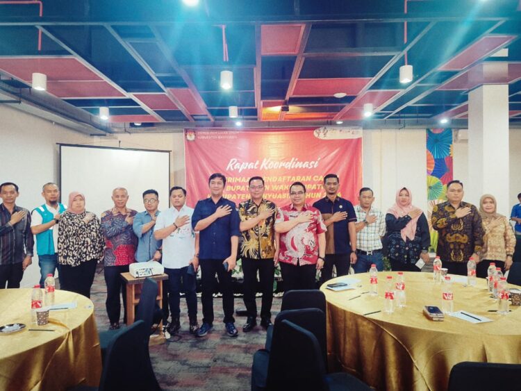 Rapat Kordinasi Penerimaan Pendaftaran Calon Bupati dan Wakil Bupati Kabupaten Banyuasin Tahun 2024