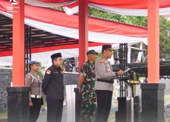 Sekda Zen Hadiri Gelar Pasukan Sinergitas TNI-POLRI Dan Instansi Setempat