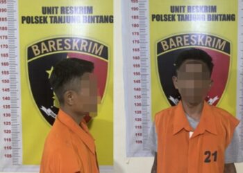 Dua Pelaku Rumah Kosong di Tangkap Polisi Tanjung Bintang