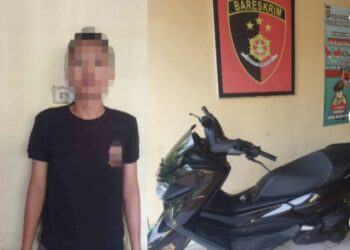 Tekab 308 Polsek Kalianda Berhasil Menangkap Pelaku Penggelapan Sepeda Motor di Lampung Selatan