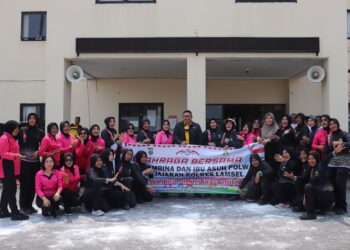 Perayaan HUT Polwan ke-76: Kegiatan Olahraga dan Lomba Seru di Lapangan Apel Polres Lampung Selatan
