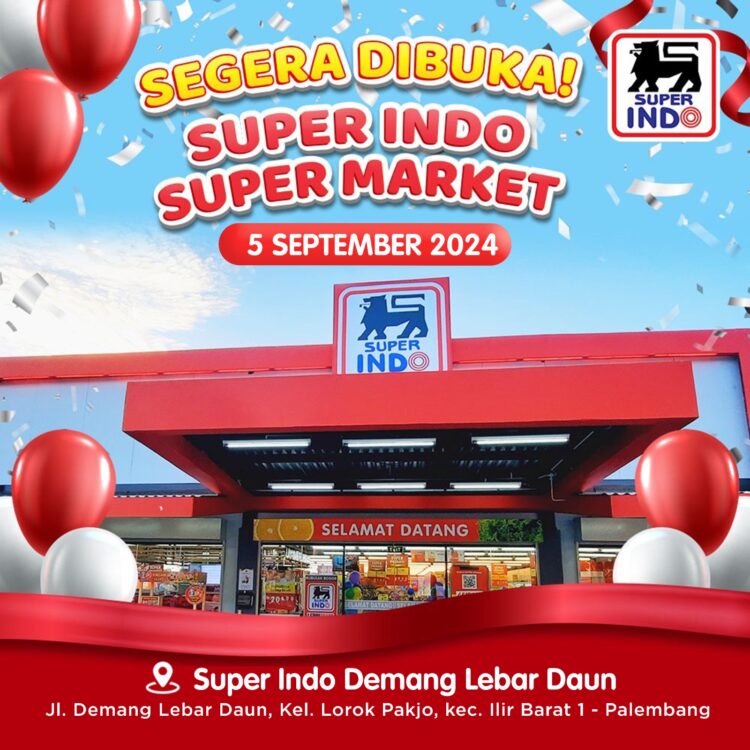 Super Indo Demang Lebar Daun Resmi Dibuka Dengan Memberikan Diskon Besar-besaran