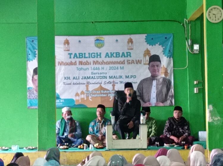 Pemdes Sukarame Jalin Silaturahmi Dengan Masyarakat Memperingati Maulid Nabi Muhammad SAW