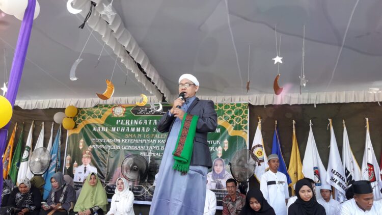 Kegiatan Peringatan Maulid Nabi Muhammad SAW 1446 H/2024 M Di SMAN 16 Palembang