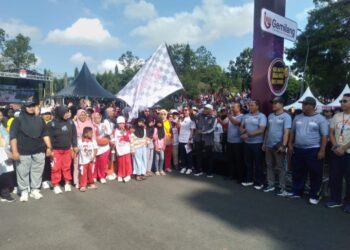 Dalam Rangka Mensosialisasikan Pilkada 2024 KPU kabupaten Tasikmalaya Gelar jalan Santai