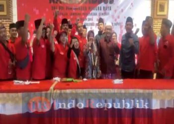 Rakercabsus PDIP se-Madura Dengungkan Paslon MANDAT Menang di Pilkada Sampang