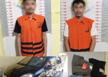 Dua Pelaku Pencuri Spesialis Toko Diamankan Polisi Sidomulyo