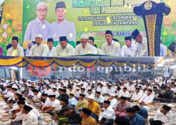 Gemuruh Takbir MANDAT Menang Rakyat Senang, Saat Pengukuhan Tim Kecamatan Karang Penang