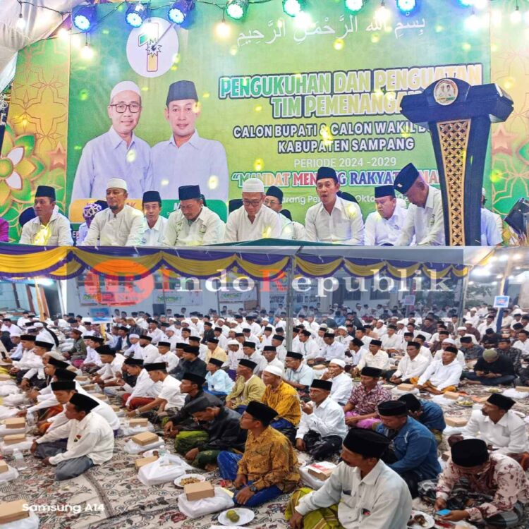 Gemuruh Takbir MANDAT Menang Rakyat Senang, Saat Pengukuhan Tim Kecamatan Karang Penang